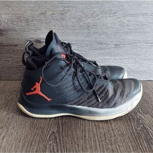 Nike Boys Air Jordan Super Fly 5 844689-004 Black Basketball Shoes Sneakers 6Y